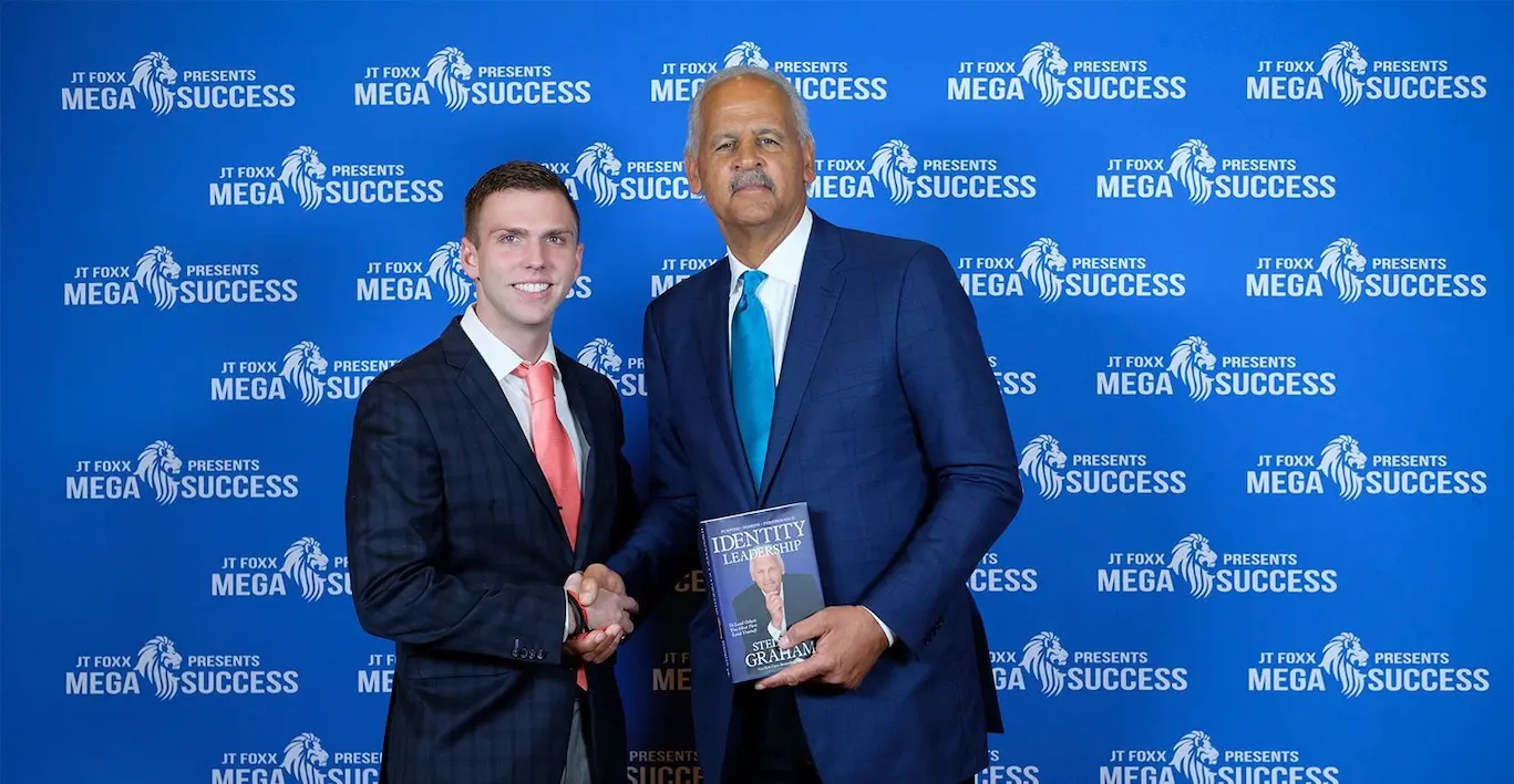 Adam Olsen and Stedman Graham